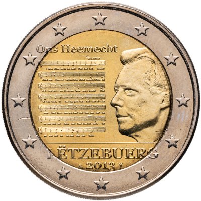 купить Люксембург 2 euro (евро) 2013 "Национальный Гимн"