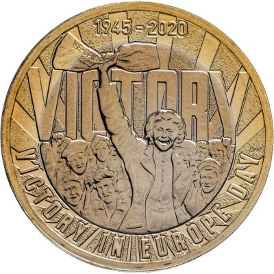 купить Великобритания 2 фунта (pounds) 2020 "75 лет Дню Победы в Европе"