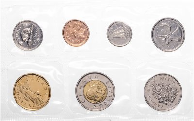 купить Канада 2008 официальный набор циркуляционных монет из 7-ми штук UNC