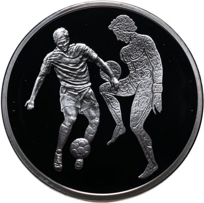 купить Греция 10 евро 2004 Proof "XXVIII летние Олимпийские Игры, Афины 2004 - футбол"