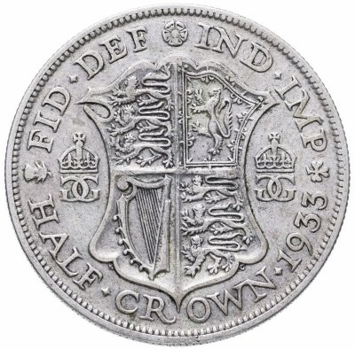купить Великобритания 1/2 кроны (crown) 1933