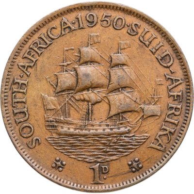 купить ЮАР 1 пенни (penny) 1950