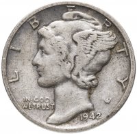 Купить США 1 дайм (10 центов) 1942
