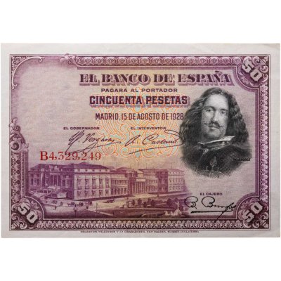 купить Испания 50 песет 1928 (Pick 75)