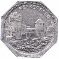 купить Германия (Нюрнберг) нотгельд 20 пфеннигов 1921 "Мост палача" трамвайный жетон