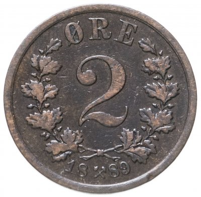 купить Норвегия 2 эре (ore) 1889