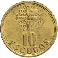 Купить Португалия 10 эскудо случайный год (1986-2001)