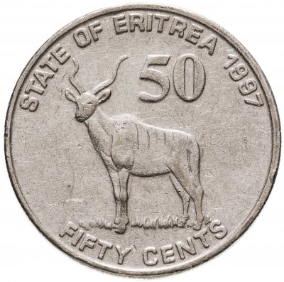 купить Эритрея 50 центов (cents) 1997