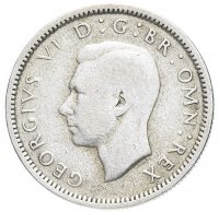 Купить Великобритания 6 пенсов 1944
