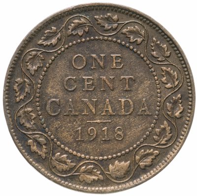 купить Канада 1 цент (cent) 1918