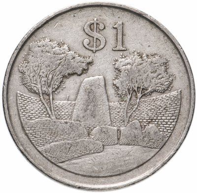 купить Зимбабве 1 доллар (dollar) 1980-1997, случайная дата