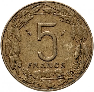 купить Центральная Африка (BEAC) 5 франков (francs) 1982