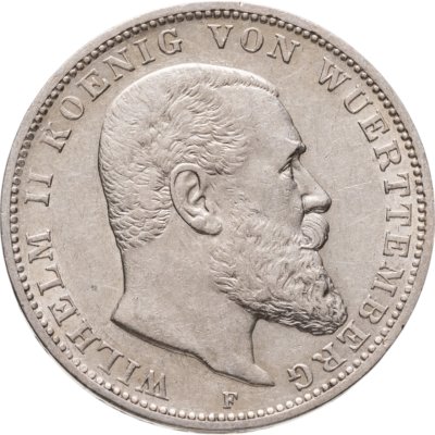 купить Германия (Империя) 3 марки (mark) 1910 F Вюртемберг