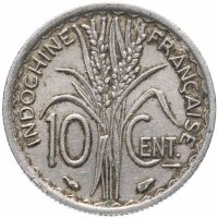 Купить Французский Индокитай 10 сантимов (centimes) 1939 магнетик