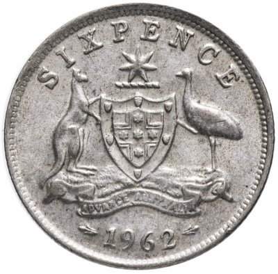 купить Австралия 6 пенсов (pence) 1954-1963 Елизавета II