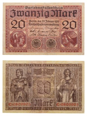 купить Германия 20 марок 1918