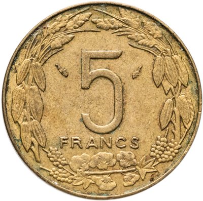 купить Центральная Африка (BEAC) 5 франков (francs) 1983