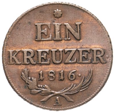 купить Австрия 1 крейцер (kreuzer) 1816 A