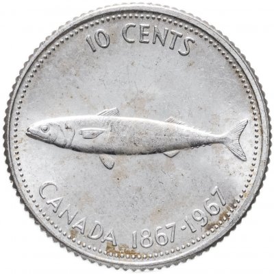 купить Канада 10 центов (cents) 1967 "100 лет Конфедерации"