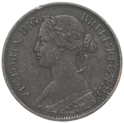 купить Великобритания 1 фартинг (farthing) 1860