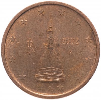 купить Италия 2 евро цента (euro cent) 2002-2019, случайная дата