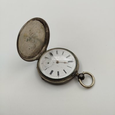 купить Карманные часы, металл, серебрение, стекло, Западная Европа, 1890-1920 гг.