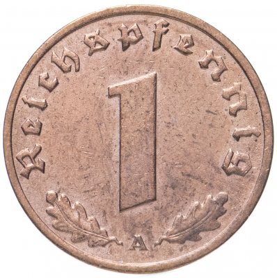 купить Германия (Третий Рейх) 1 рейхспфенниг (reichspfennig) 1937 A