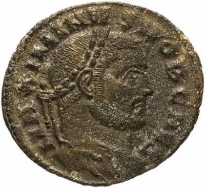 купить Римская Империя Максимин Даза 305–312гг фоллис (реверс: Гений стоит влево)