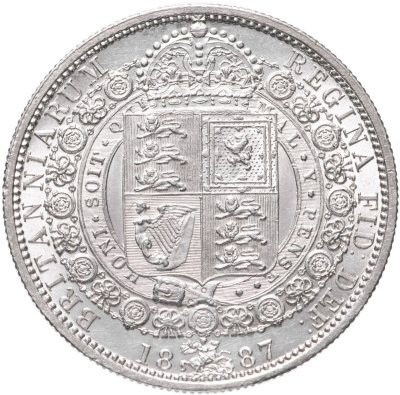 купить Великобритания 1/2 кроны 1887