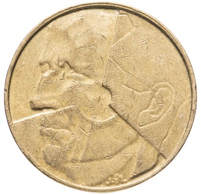 купить Бельгия 5 франков (francs) 1988 (Надпись на голландском - 'BELGIE')