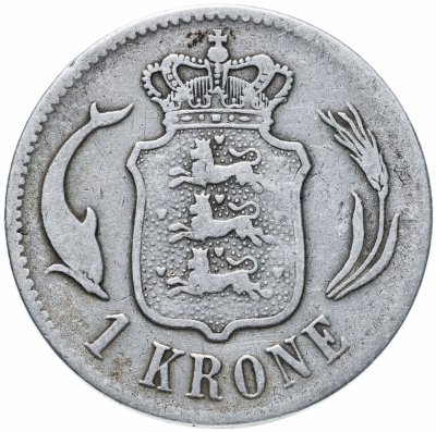 купить Дания 1 крона (crown) 1875