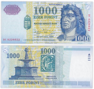 купить Венгрия 1000 форинтов 1998 Pick 180a