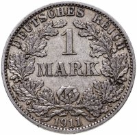 купить Германия, Германская Империя 1 марка 1911 "А" - Берлин