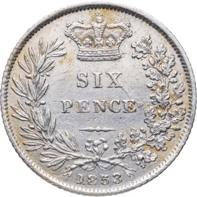 купить Великобритания, королева Виктория 6 пенсов (pence) 1853