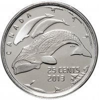 купить Канада 25 центов (квотер, quarter dollar) 2013 "Жизнь на севере"