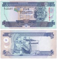 Купить Соломоновы острова 5 долларов 2008 (Pick 26a)