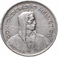 купить Швейцария 5 франков (francs) 1948