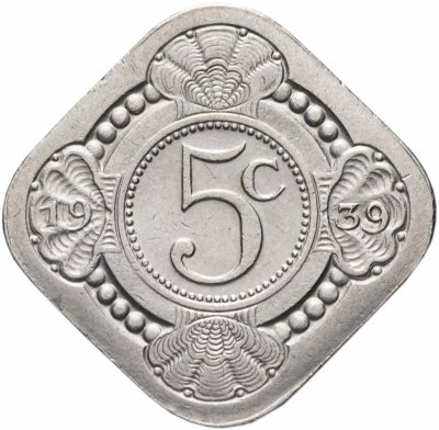 купить Нидерланды 5 центов (cents) 1939