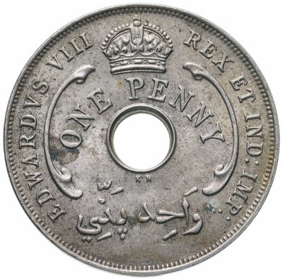 купить Британская Западная Африка 1 пенни (penny) 1936 KN Эдуард VIII