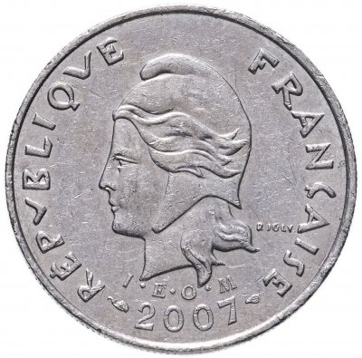 купить Французская Полинезия 10 франков (francs) 2007