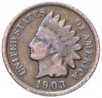 Купить США 1 цент (cent) 1903 Indian Head Cent