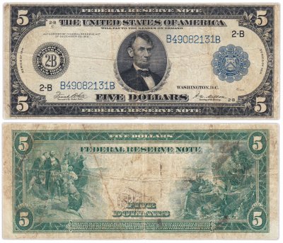купить США 5 долларов 1914 Series 1914 (Pick 359) New York, White-Mellon