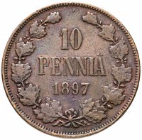 Купить 10 пенни (pennia) 1897