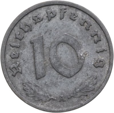 купить Германия, Третий рейх 10 рейхспфеннигов (reichspfennig) 1940 двор А