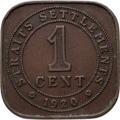 купить Стрейтс Сетлментс 1 цент (cent) 1920