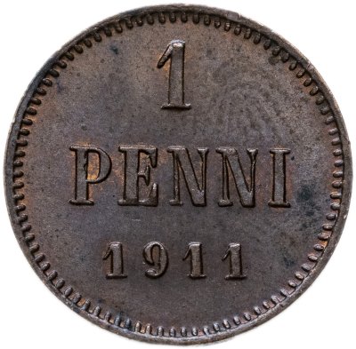 купить 1 пенни (penni) 1911 Российская Финляндия
