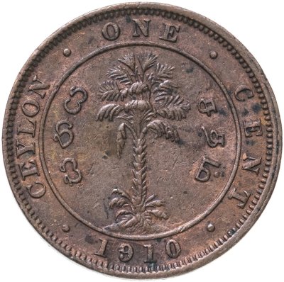 купить Цейлон 1 цент 1910