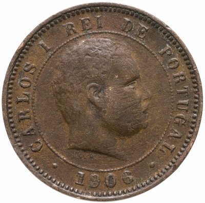 купить Португалия 5 рейс (reis) 1906