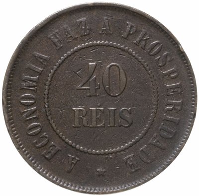 купить Бразилия 40 реалов (рейс, reis) 1909