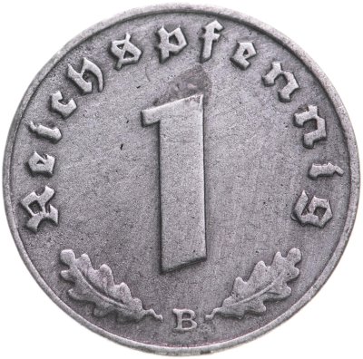 купить Германия - Третий рейх 1 рейхспфенниг 1941 "B"